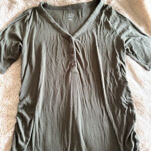 Isabel Maternity by Ingrid & Isabel Ribbed V-Neck Top